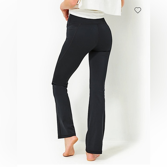 NWT UPF 50 LUXLETIC 31.5” Carpe Vita Flare Legging, Onyx, Size Large - Picture 4 of 5